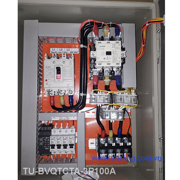 Tủ điện tích hợp chức năng bảo vệ điện áp TU-BVQTCTA-3P100A